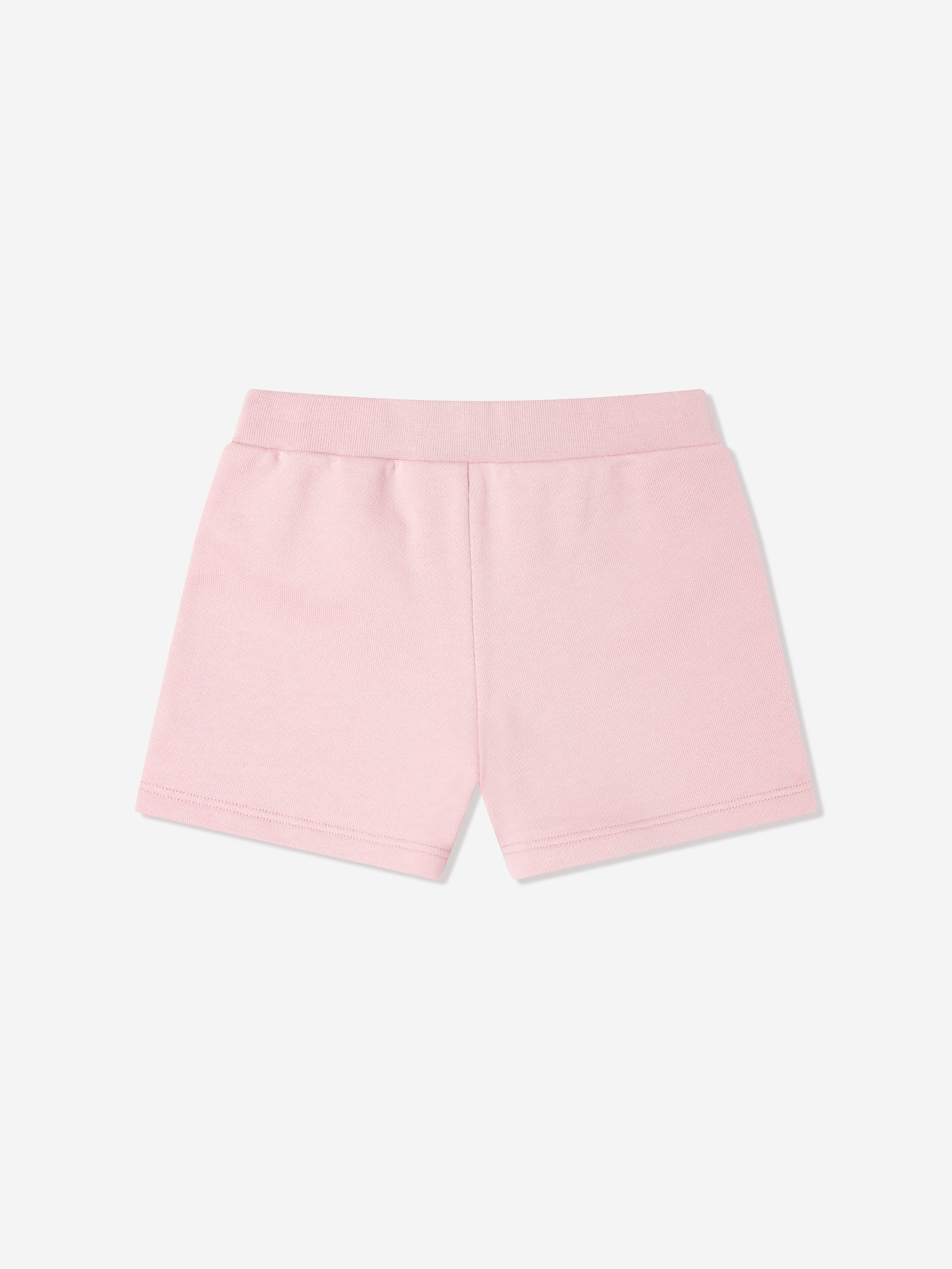 Adorable Pink Baby Girls Logo Shorts - Soft & Comfortable for Playtime, Outings & Summer Fun