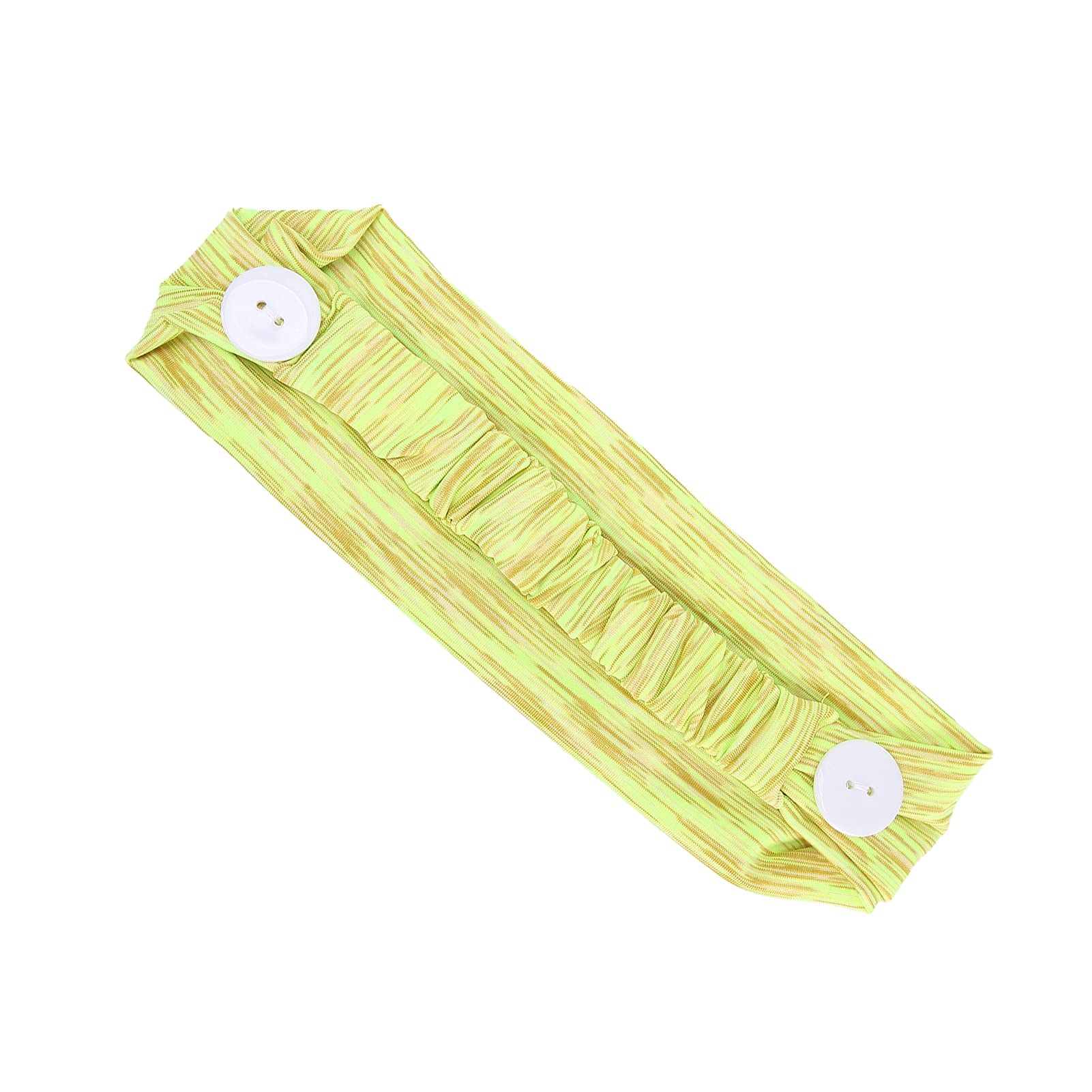 Soft Elastic Sweatband Headband - Absorbent, Wide Range of Use for Sports, Workouts, Parties, Weddings & Concerts (Fluorescent Green) - Perfect for Running, Yoga, Fitness & Outdoor Activities