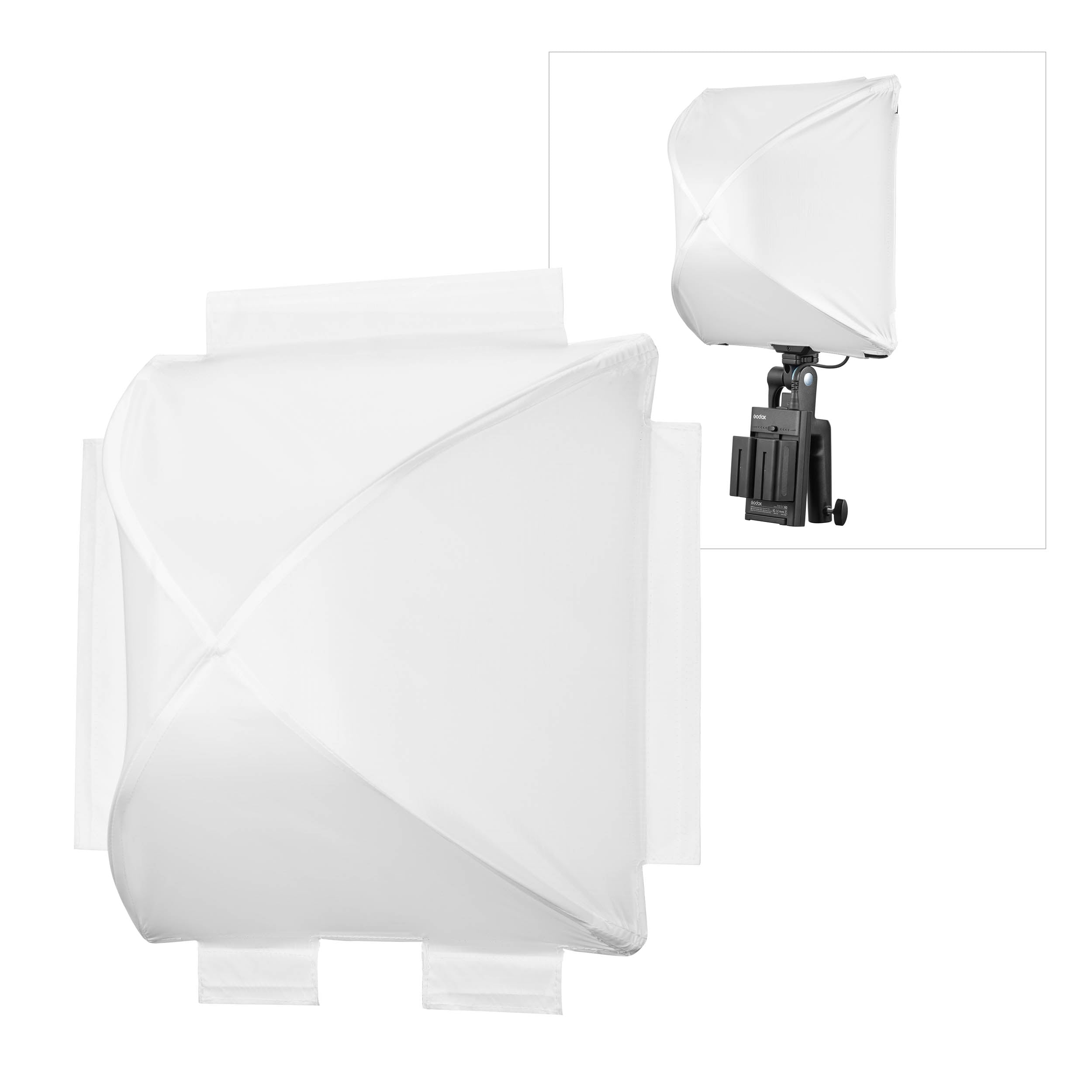 Godox FP50 Pancake Lantern Softbox for FH50BI/FH50R LED Panel Lights - Perfect for Photography, Videography & Studio Lighting