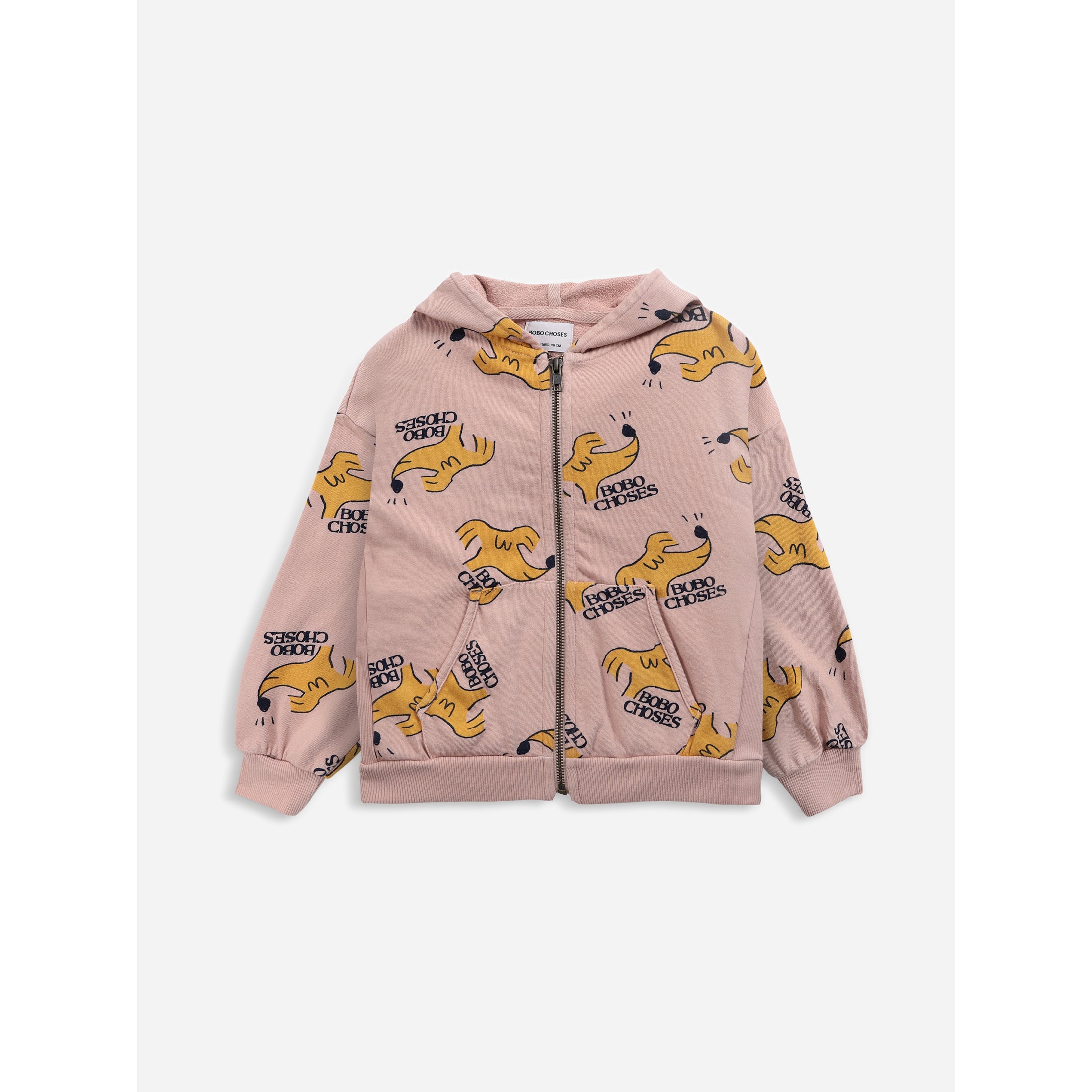Bobo Choses Sniffy Dog Print Hooded Sweatshirt for Kids - Cute Animal Pullover for Boys & Girls - Perfect for Playdates, School & Outdoor Adventures