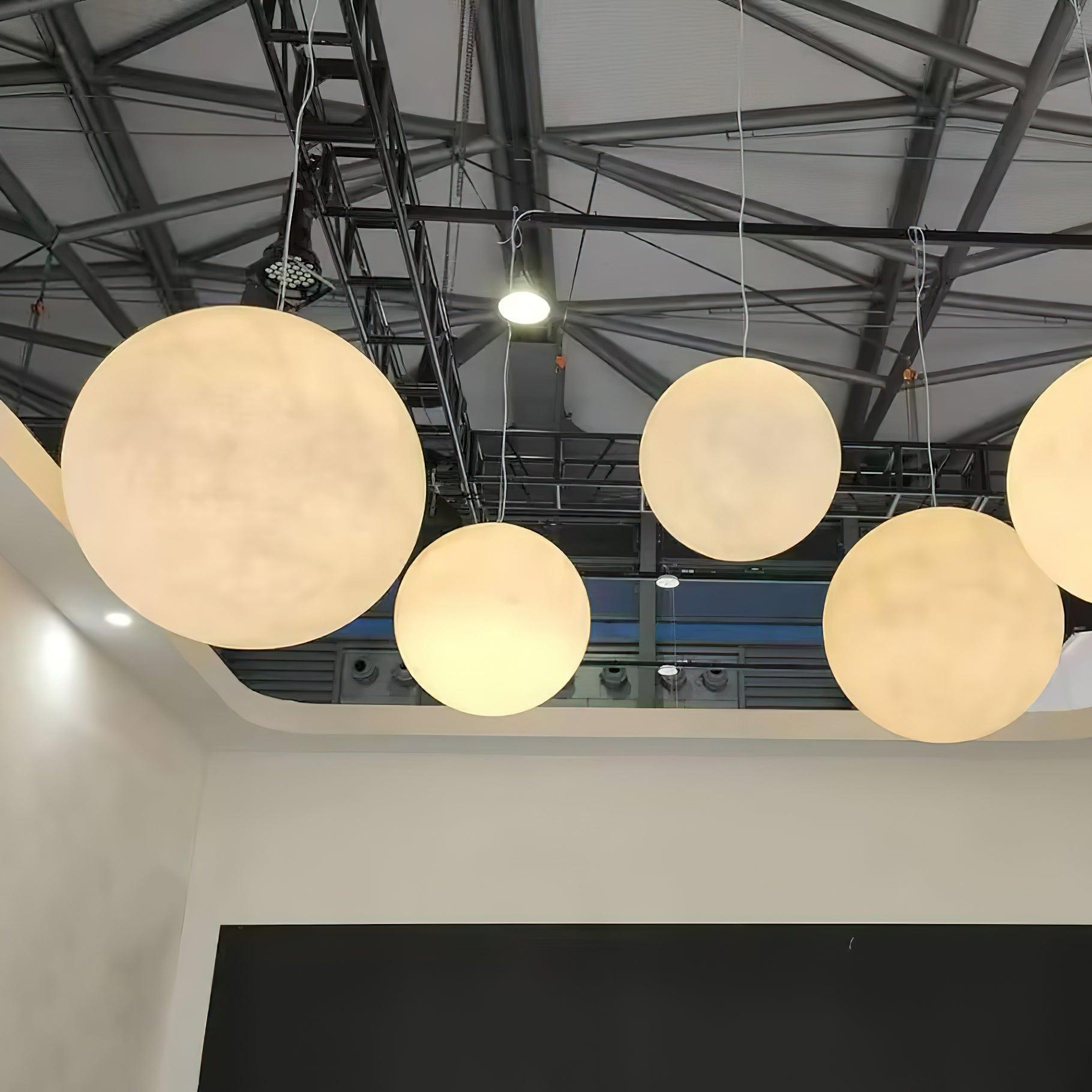 Stylish Moon Pendant Light - Modern Lunar-Inspired Hanging Lamp for Bedroom, Living Room & Nursery Decor | Perfect for Boho, Minimalist & Celestial Themed Spaces