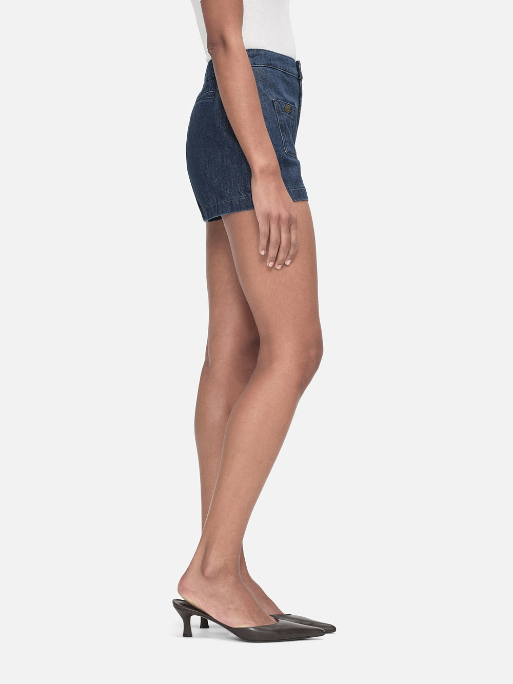 Patch Pocket Trouser Shorts for Women - High Waist Casual Shorts with Side Pockets | Perfect for Summer, Travel, and Everyday Wear