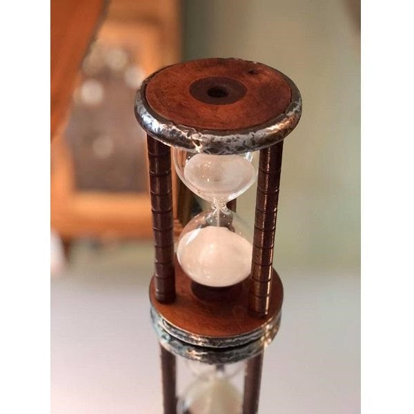 Vintage Wooden Tea Break Hourglass Sand Timer - Perfect for Meditation, Yoga, and Relaxation Time Management