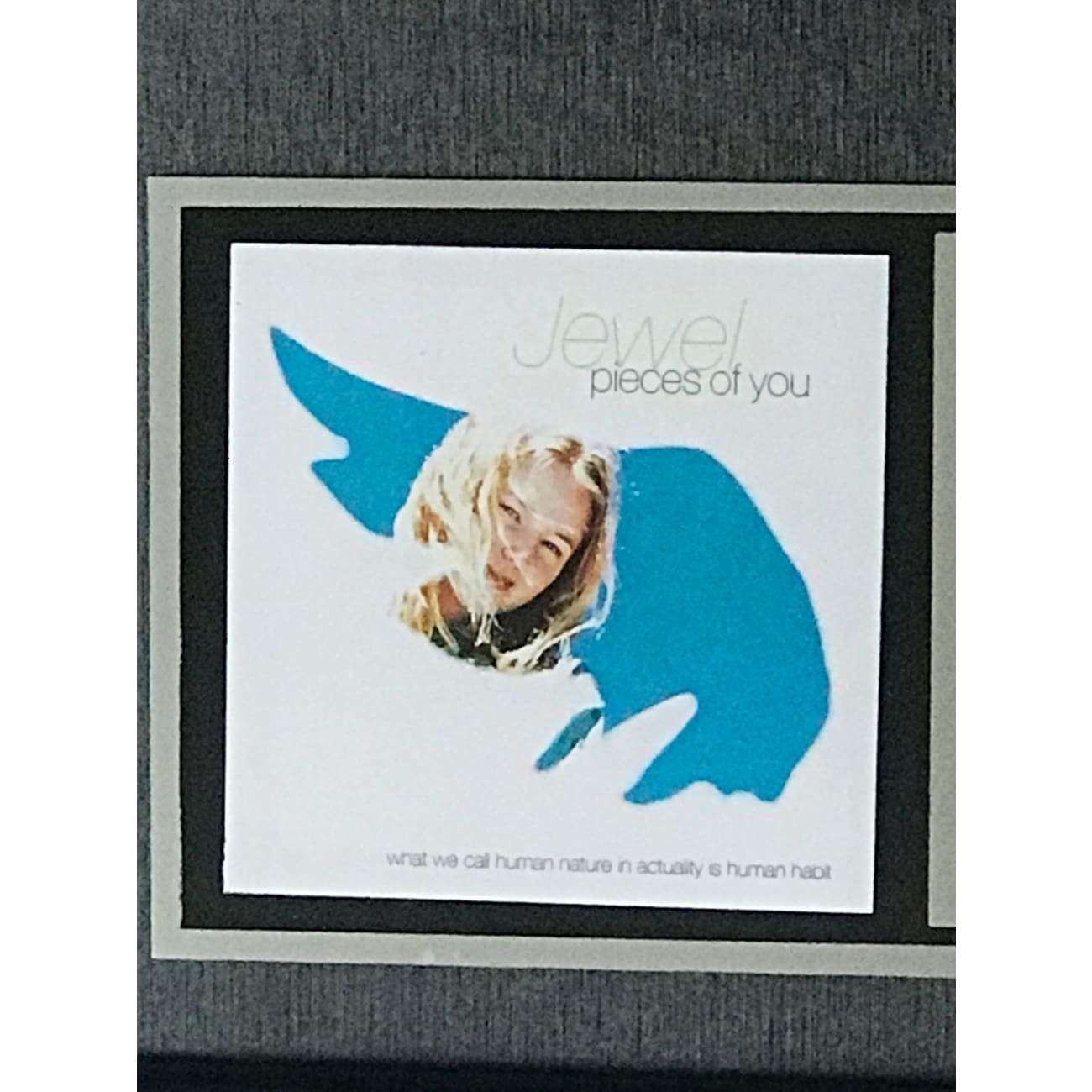 Jewel Pieces Of You RIAA 2x Multi Platinum Album Award - Official Music Collectible for Display & Memorabilia - Perfect for Fans, Music Lovers & Home Decor
