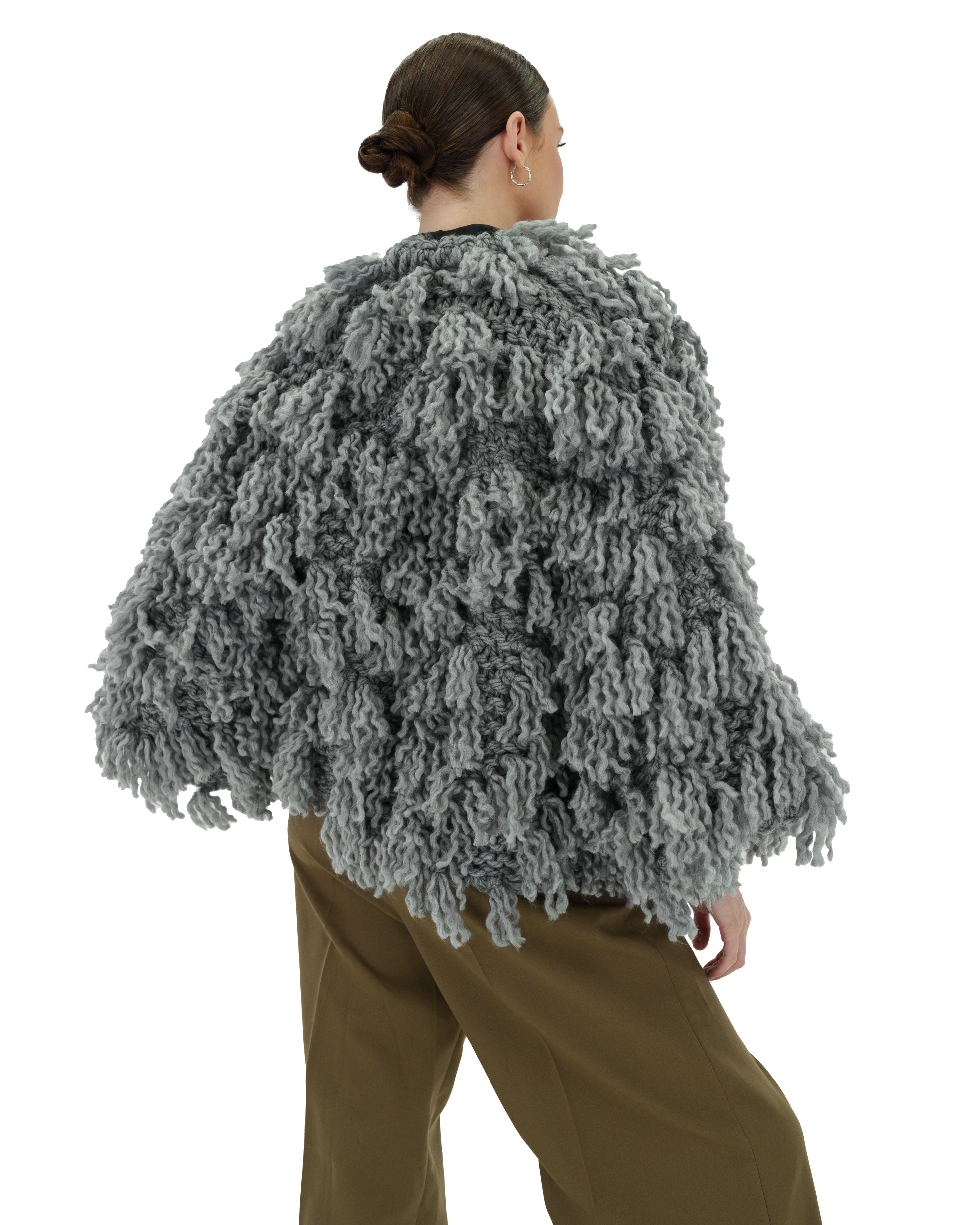 Women's Soft Fur-Like Cardigan - Cozy Winter Knit Sweater for Casual Wear, Office & Lounge