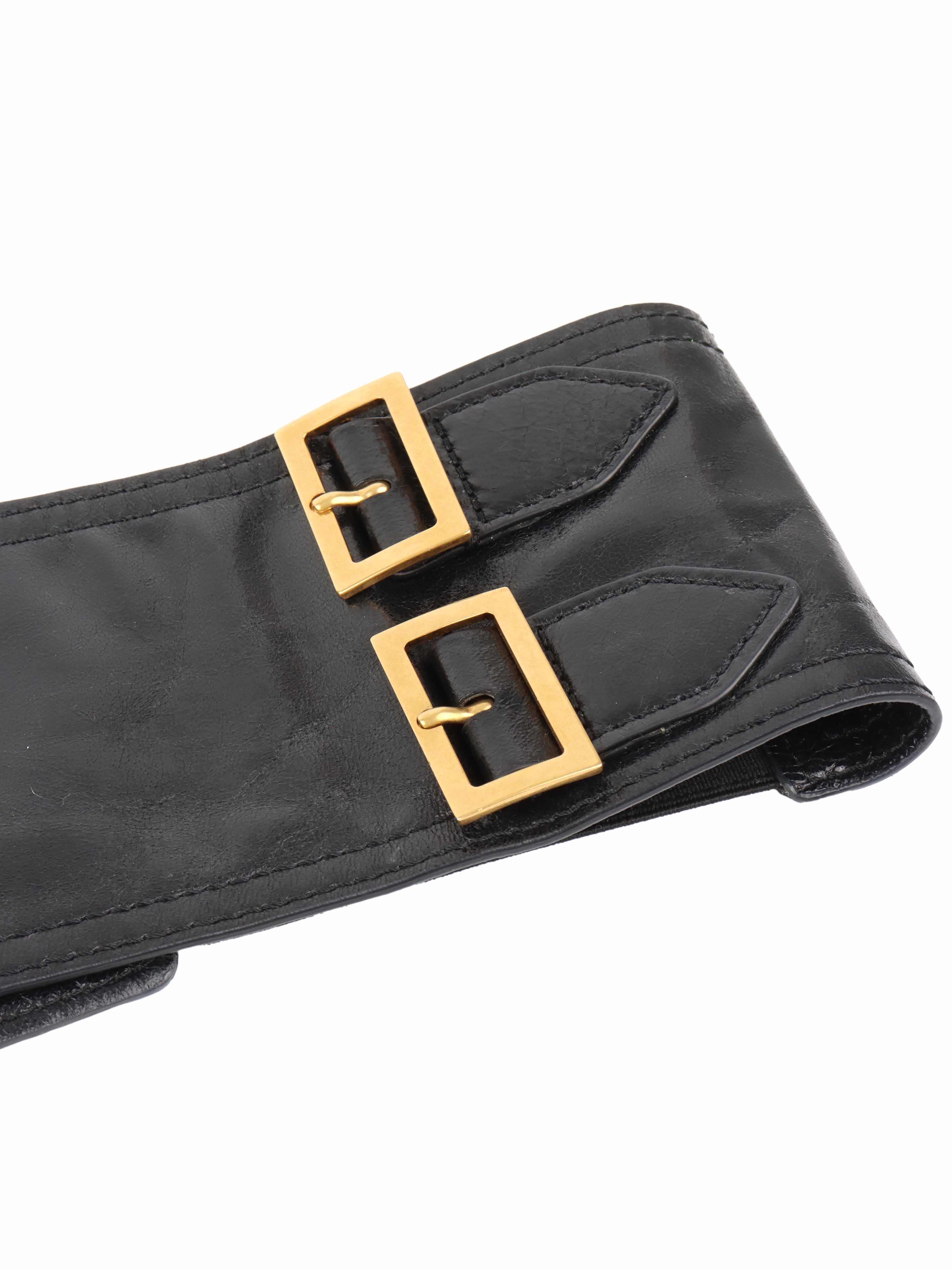 Dior Black Saddle Belt - Genuine Leather Designer Waist Belt for Women | Perfect for Jeans, Dresses & Formal Outfits