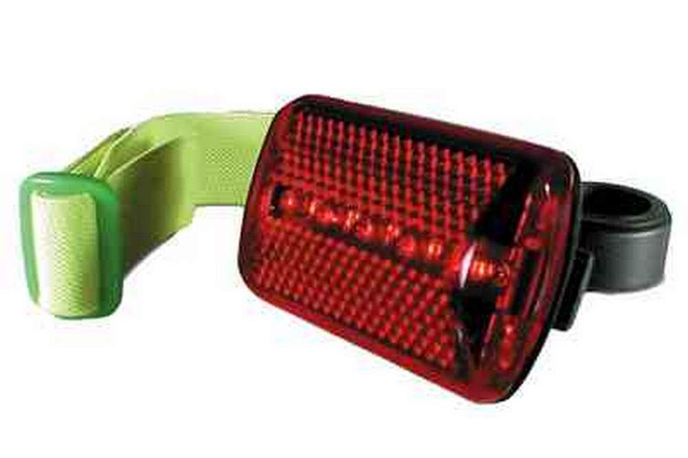 Larson Electronics 0321OXASPAS Red LED Safety Light with Bar Mount & Elastic Strap - High Visibility Warning Light for Trucks, ATVs, Emergency Vehicles & Construction Sites