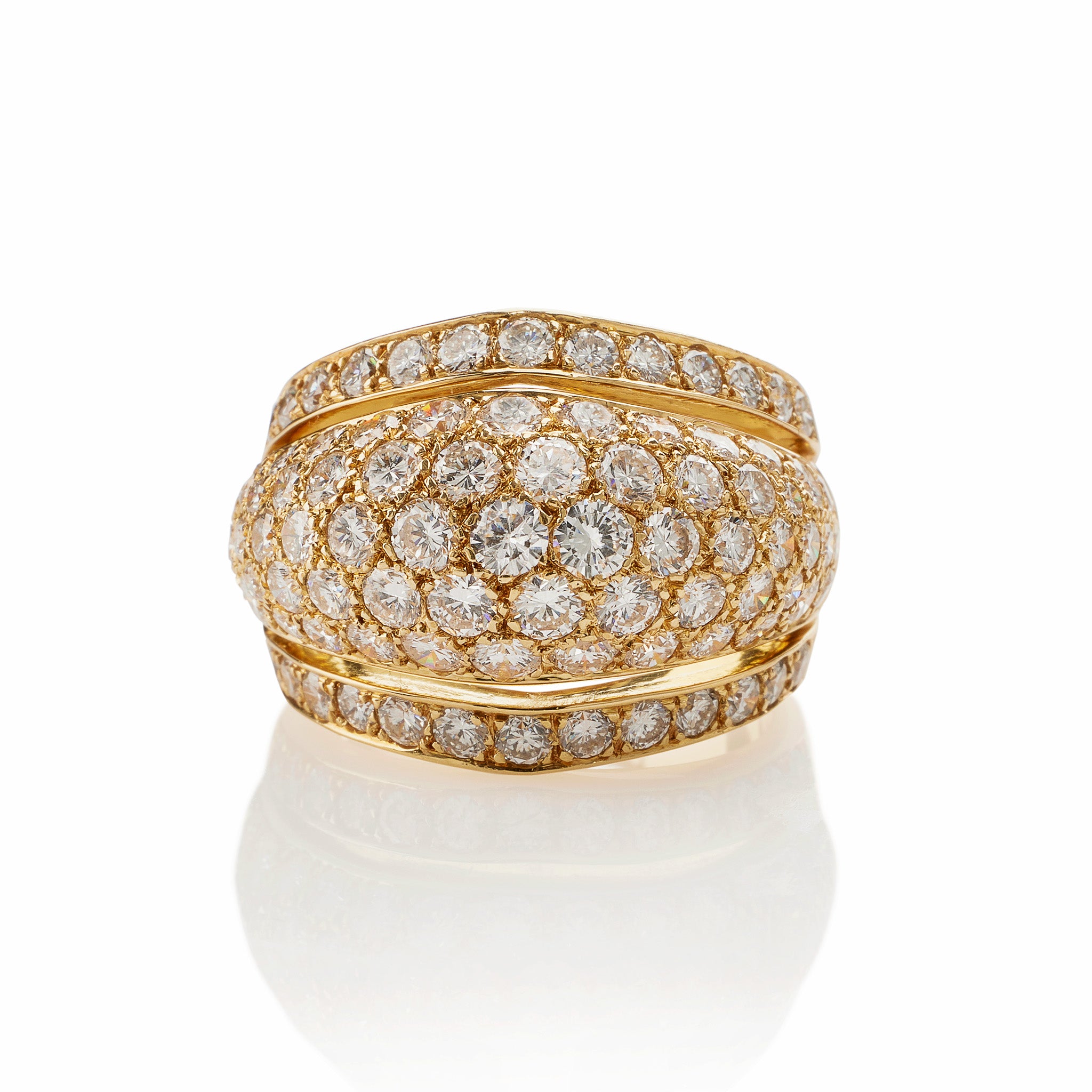 Cartier Paris Bombé Diamond Ring – 18K White Gold Luxury Engagement Ring for Women | Perfect for Proposals, Anniversaries & Special Occasions