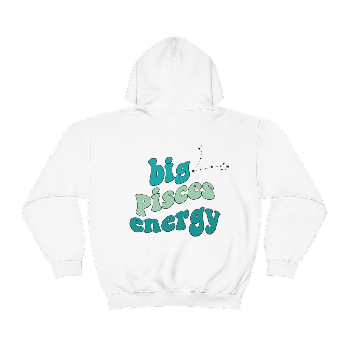 Big Pisces Energy Hoodie - Zodiac Sweatshirt for Astrology Lovers | Perfect Christmas Gift for Pisces | Cozy & Stylish for Everyday Wear & Star Sign Enthusiasts
