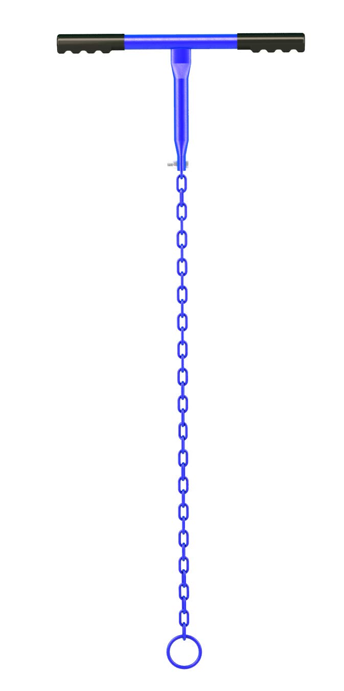Bon Tool 22-117 Black Adjustable T-Handle Chain Pump Line Drag - Concrete Placement & Air Compressor Accessory for Professional Construction & DIY Projects