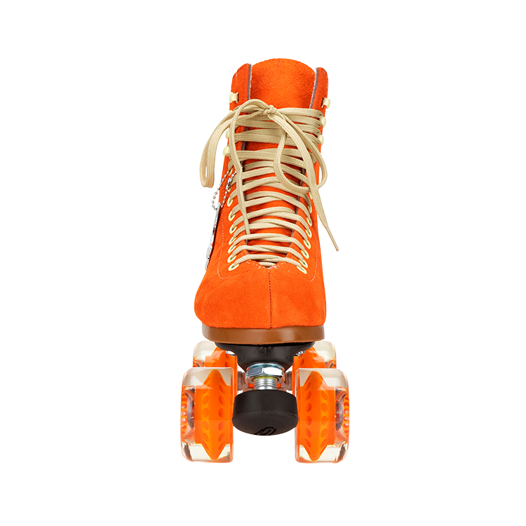 Moxi Lolly Roller Skates - Clementine Orange Color | Women's & Men's Quad Skates for Outdoor & Indoor Skating, Rink, Park, Fitness & Fun