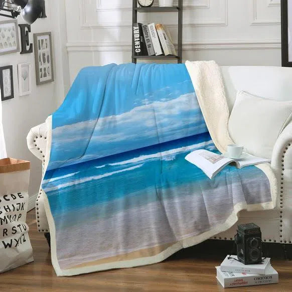 Cozy Sherpa Fleece Blanket for Adults - Ultra Soft & Warm Throw for Couch, Bed, Travel - Perfect for Winter, Camping, and Relaxing at Home