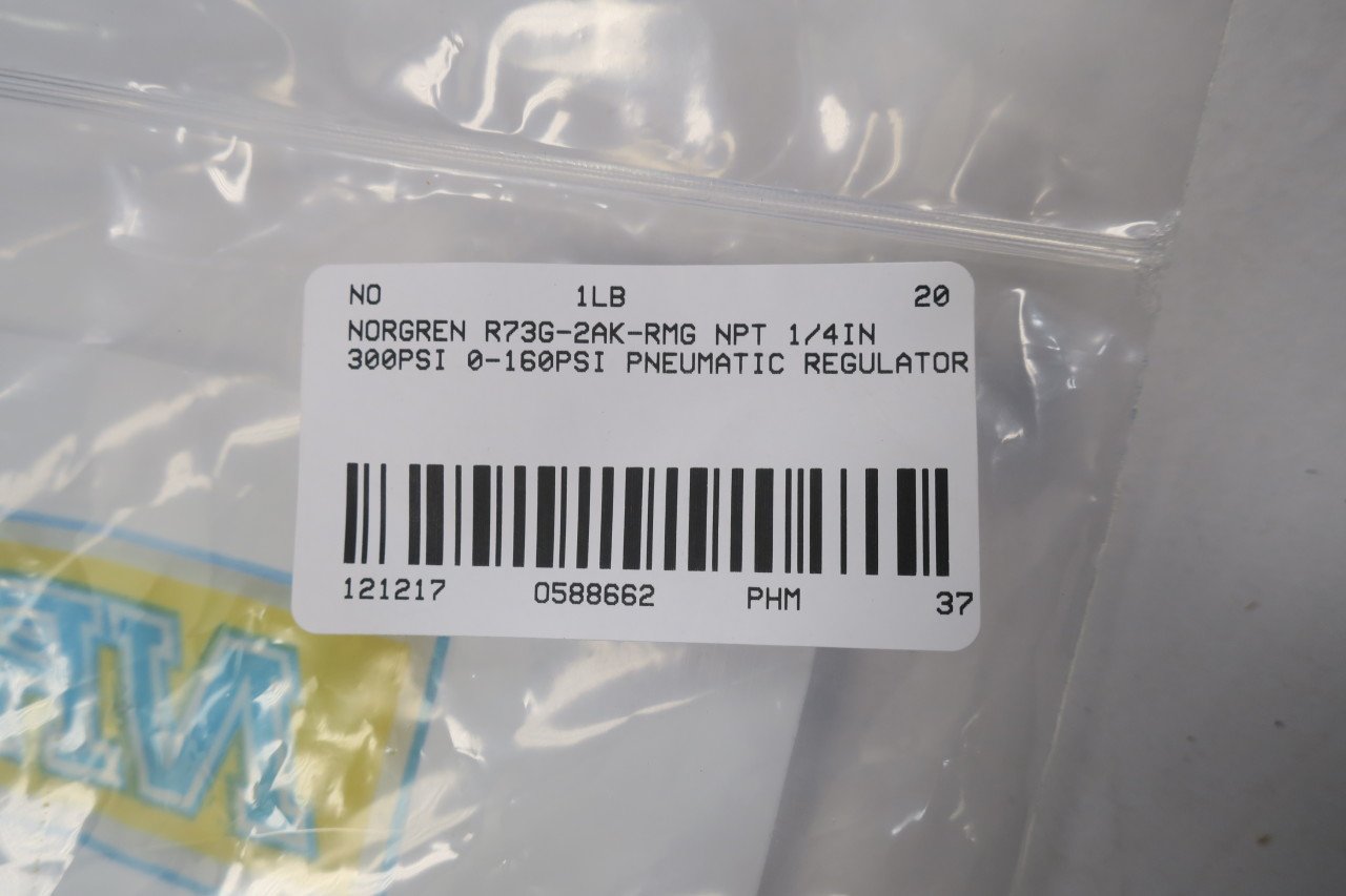 NORGREN R73G-2AK-RMG Air Pressure Regulator - Precision Air Flow Control for Industrial Pneumatic Systems & Automation Equipment