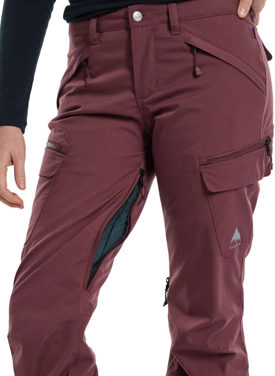 Burton Women's Gloria 2 Layer Stretch Snowboard Pants 2024 - Waterproof & Breathable Ski Pants for Winter Sports & Outdoor Activities