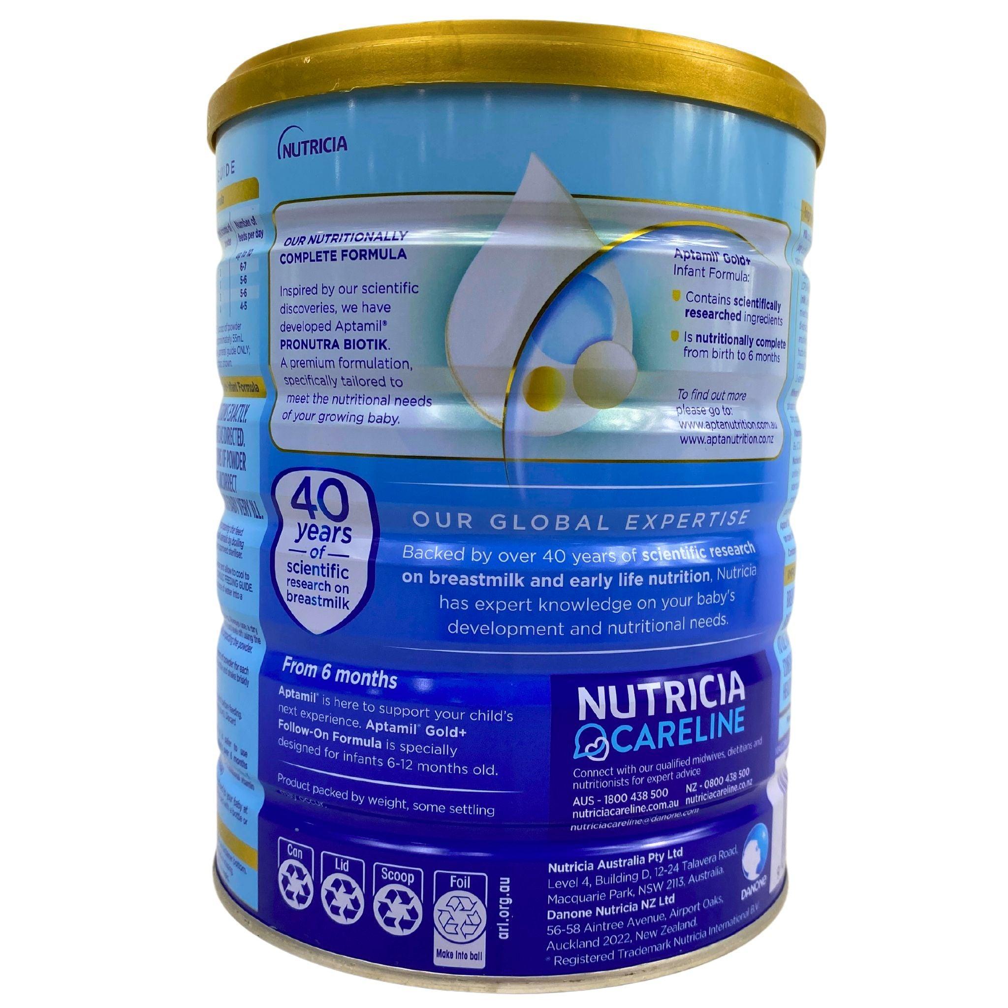 Aptamil Gold+ Premium Infant Formula for Babies 0-6 Months - 24 Pack | Nutrient-Rich Milk Powder for Newborns & Infants | Ideal for Daycare, Travel & On-the-Go Feeding