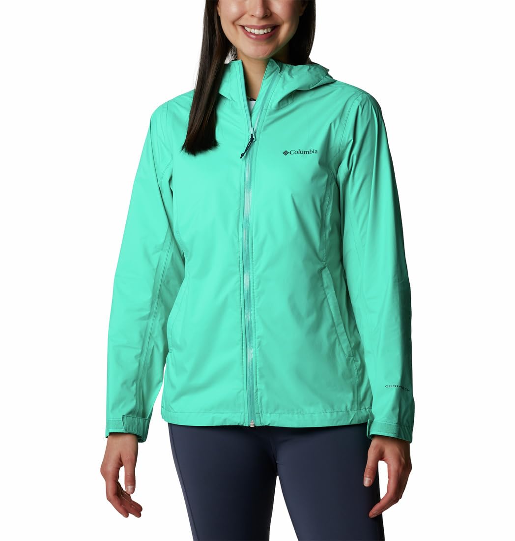 Columbia Women's EvaPOURation Jacket - Lightweight Waterproof Raincoat for Hiking & Outdoor Activities | Windproof Travel Jacket with Breathable Technology