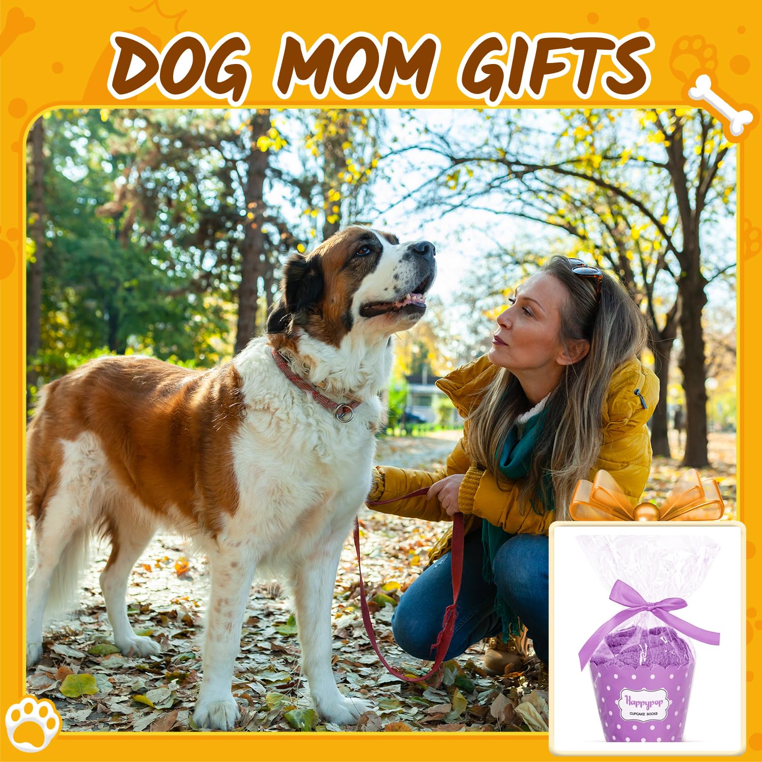 HappyPop Funny Dog Christmas & Birthday Stockings - Unique Gifts for Dog Lovers, Dog Moms & Dads - Perfect for Pet Lovers' Holiday Decor & Gift Exchanges