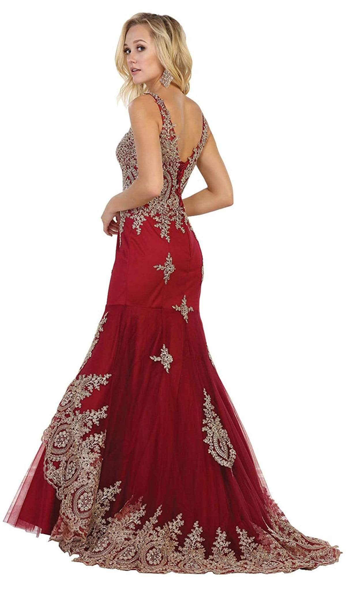 Royal Queen RQ7546 Red Carpet Evening Gown - Elegant Formal Dress for Women | Perfect for Prom, Wedding, and Black Tie Events