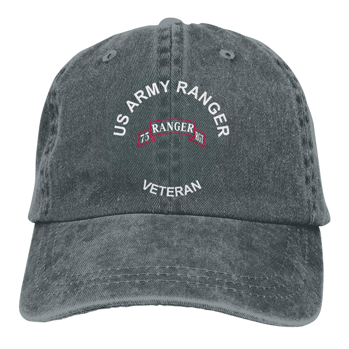 XXINNKQFWY US Army Veteran Airborne 75 Ranger Adjustable Baseball Cap - Military Dad Hat & Trucker Cap for Outdoor Activities, Hiking, and Casual Wear