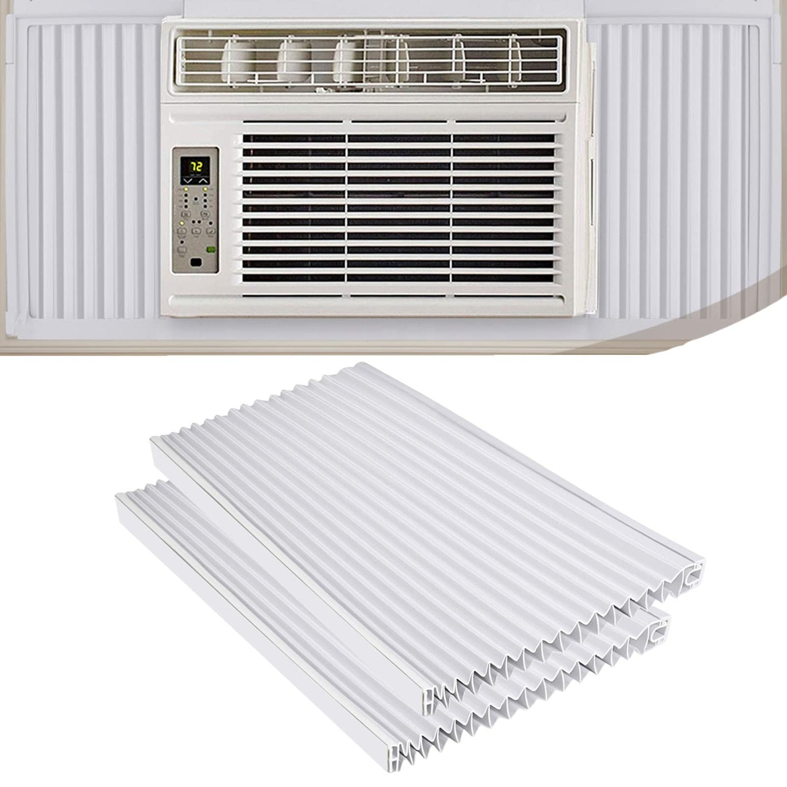 BAODAN 3-Pack Window AC Side Panel Insulation Kit - Universal Fit for Most Window Air Conditioners - Reduce Energy Costs & Improve Cooling Efficiency - Perfect for Home, Office, and Apartment Use