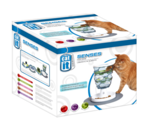 Catit Design Senses Food Maze - Interactive Cat Feeder Puzzle Toy for Slow Eating & Mental Stimulation - Perfect for Indoor Cats, Boredom Relief & Weight Management