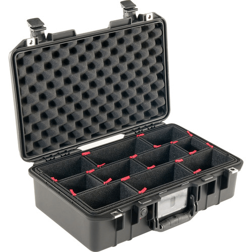 Pelican 1485Air Carry On Waterproof Hard Case with TrekPak Dividers - Black | TSA Approved Luggage for Air Travel, Photography & Outdoor Adventures