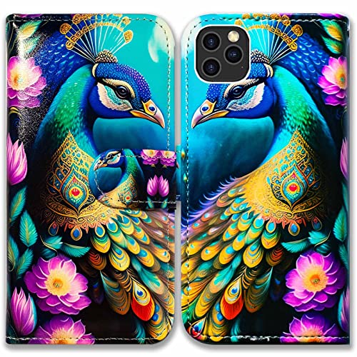 Colorful Peacock Mandala Flowers
