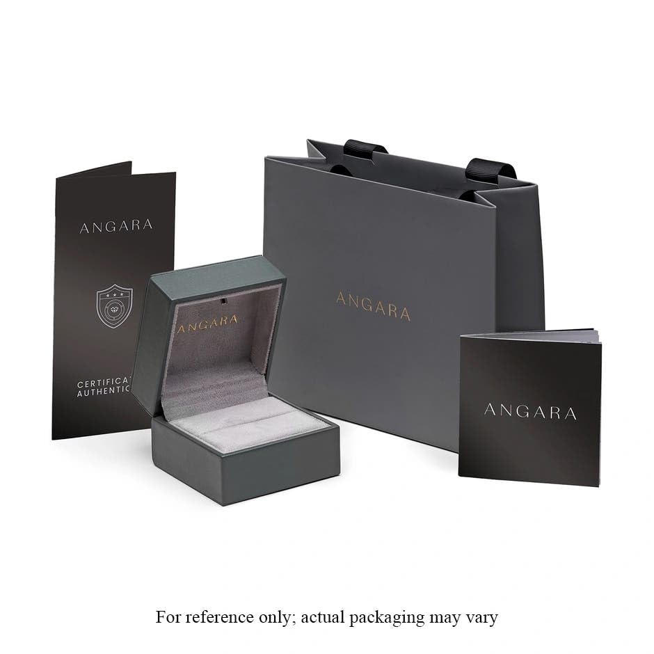 ANGARA Natural Round Aquamarine Stud Earrings in 14K Solid Gold/Platinum | March Birthstone Jewelry for Women, Birthday, Engagement, Anniversary & Wedding Gift | Perfect for Everyday Wear & Special Occasions