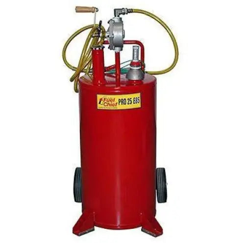 JohnDow Pro 30 Steel Gas Caddy - 30 Gallon Heavy Duty Fuel Container for Gasoline, Diesel & Kerosene - Perfect for Lawn Mowers, Tractors, Generators & Emergency Fuel Storage