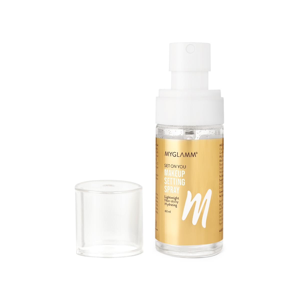MyGlamm Set On You Setting Spray (60ml) – Long Lasting Makeup Fixer with Hyaluronic Acid, Niacinamide & Aloe Vera for All Skin Types | Perfect for Weddings, Parties & Daily Wear