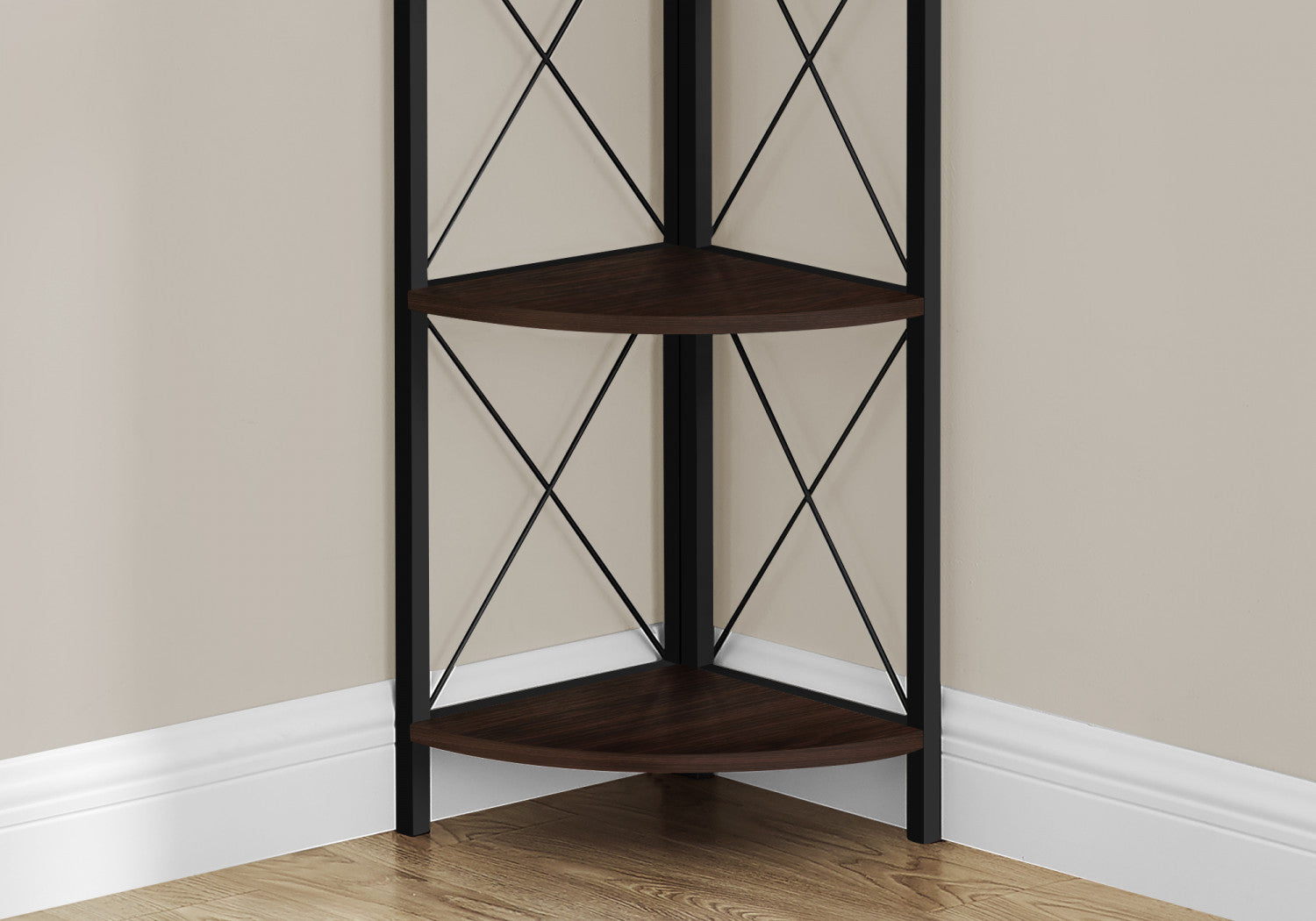Zeva Dark Brown Bookcase - 5-Tier Wooden Bookshelf for Home & Office Storage - Perfect for Living Room, Bedroom, or Study Organization