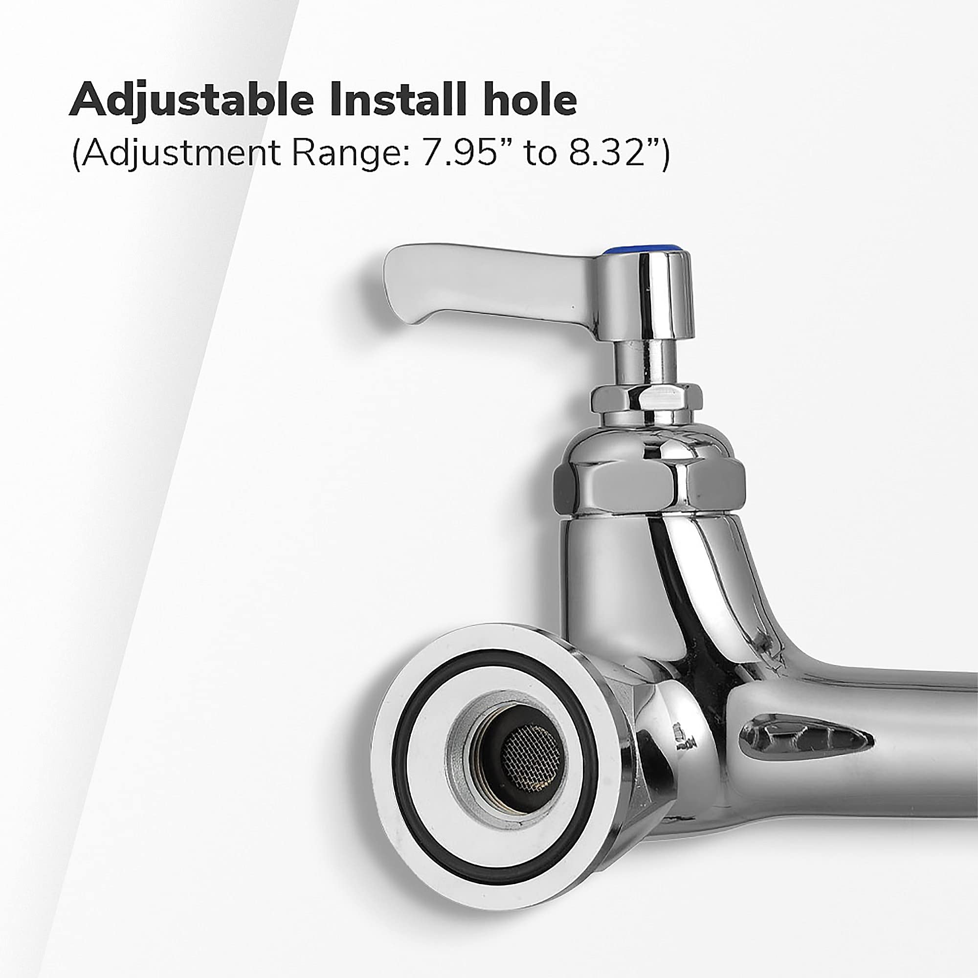 2 Pack Commercial Kitchen Sink Faucet with Sprayer - 44