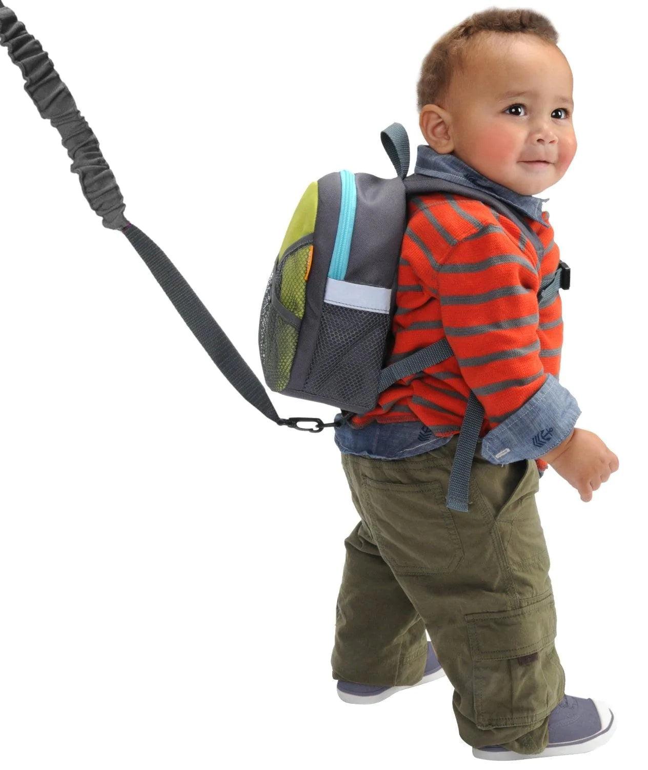 Brica By Your Side Safety Harness Backpack for Kids - Adjustable Child Leash with Comfortable Padding, Anti-Lost Walking Strap for Toddlers - Perfect for Travel, Shopping, and Crowded Places