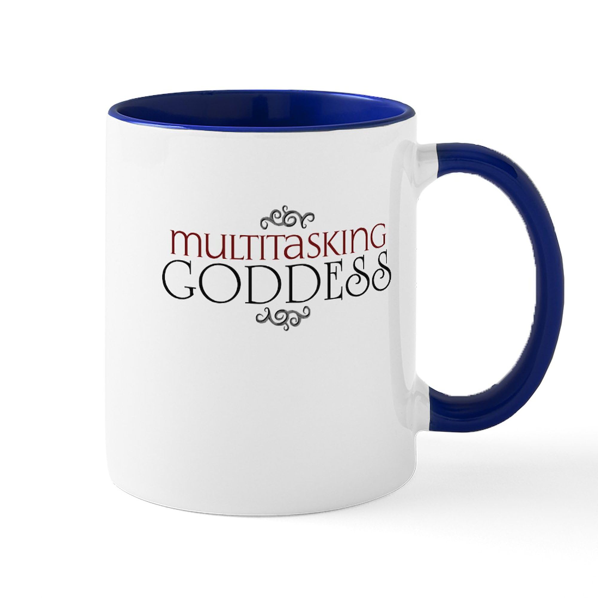Multitasking Goddess Ceramic Coffee Mug - 11 oz (325 ml) by CafePress | Perfect for Office, Home & Gifts