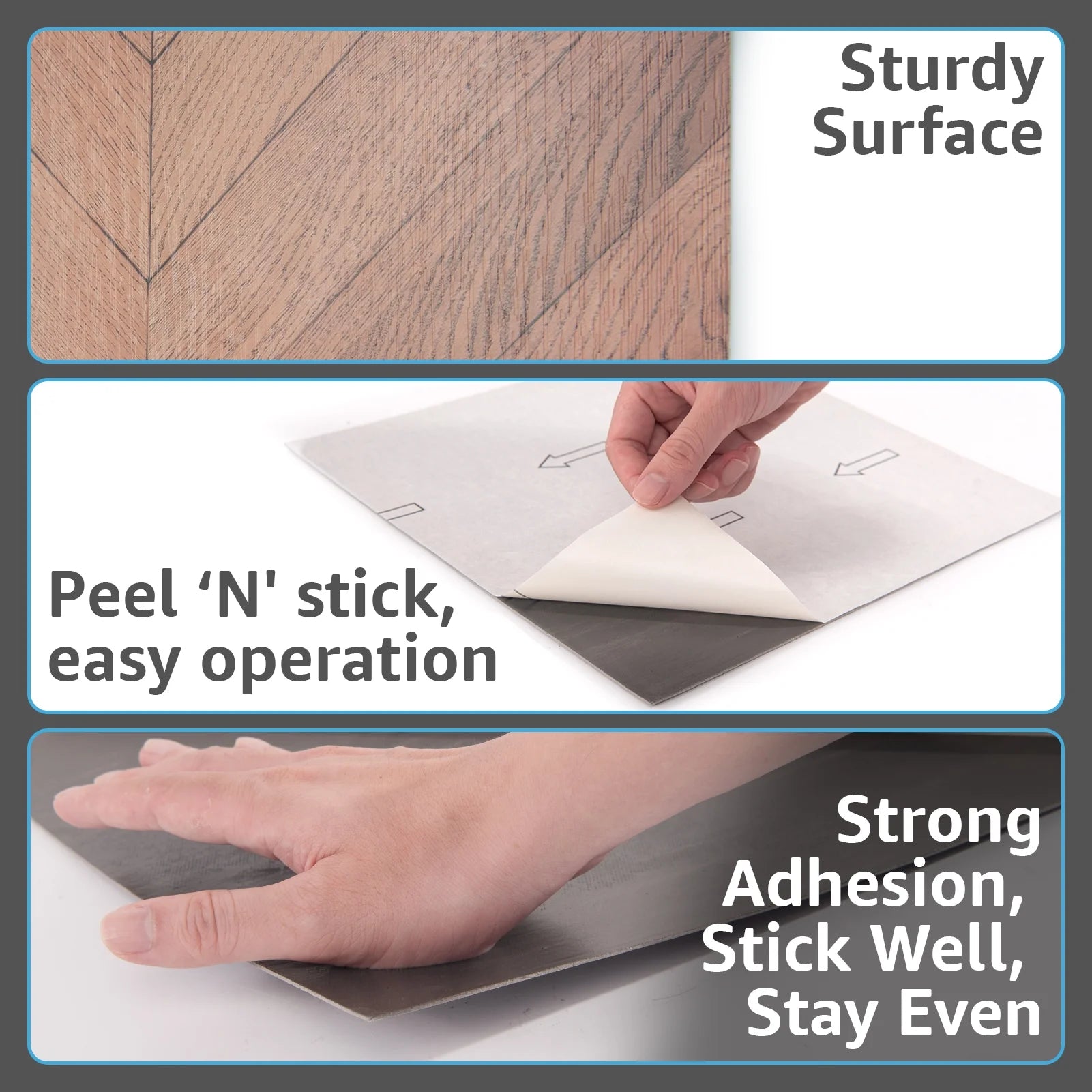 Art3d 30 Pack Peel and Stick Vinyl Floor Tiles - 12