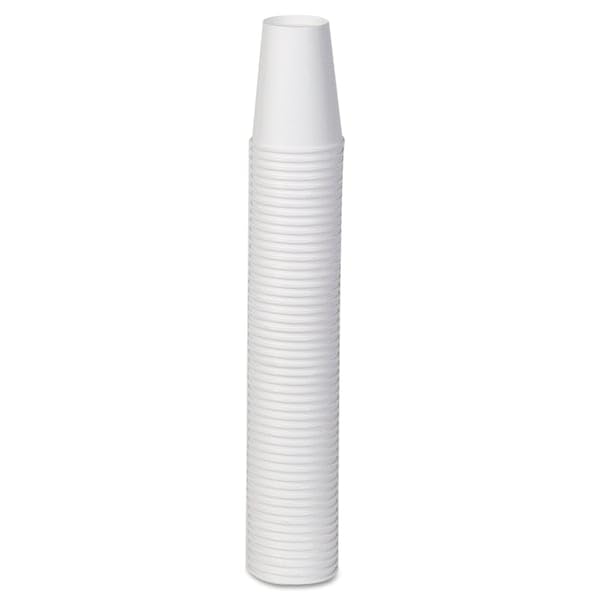 GP PRO Dixie 12 oz White Disposable Paper Coffee Cups - 1000 Count (50 Cups/Sleeve, 20 Sleeves/Case) - Perfect for Offices, Cafes, and Catering Events