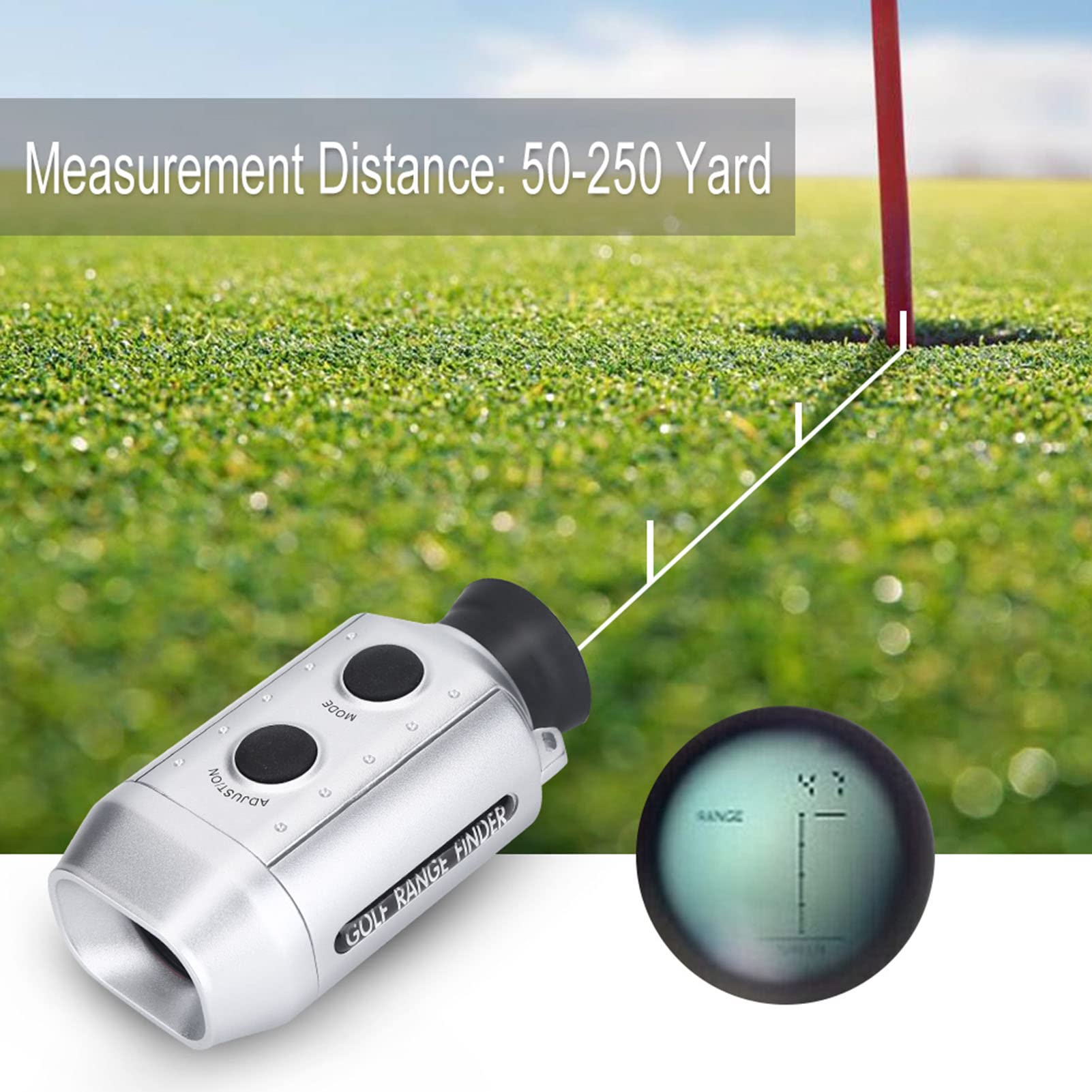 Premium Hunting Rangefinder - High Accuracy Handheld Laser Distance Meter with 1000Y Range | Ideal for Bow Hunting, Golf & Outdoor Sports