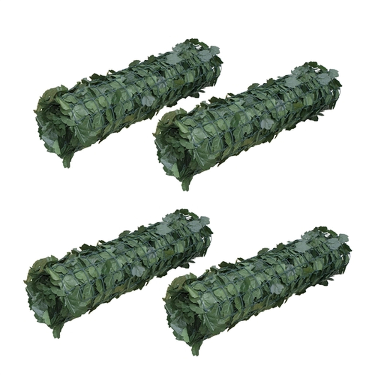Aleko 94x39 Inch Artificial Ivy Privacy Fence Screen - Pack of 4, UV Resistant Outdoor Garden Fence Cover for Patio, Deck, and Backyard Privacy Protection