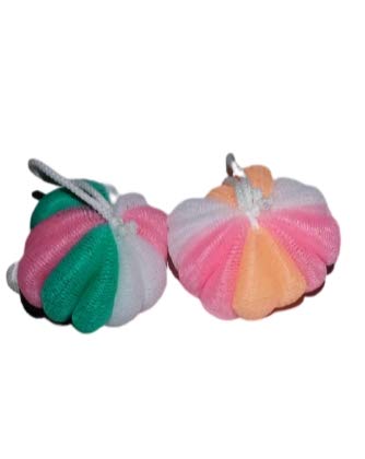 SIA VENDORS™ Exfoliating Shower Scrubber for Men & Women - Reusable Bath Scrubber with Loofah Texture for Deep Cleansing & Dead Skin Removal - Perfect for Daily Shower, Spa & Skincare Routine (Pack of 2, Multi-Color)