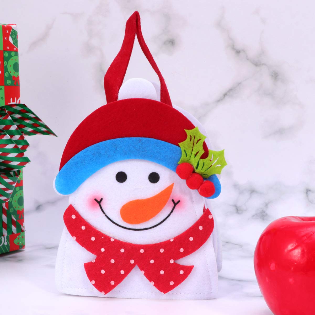 Christmas Santa Sack Candy Bag - Festive Fabric Pouch for Kids & Parties