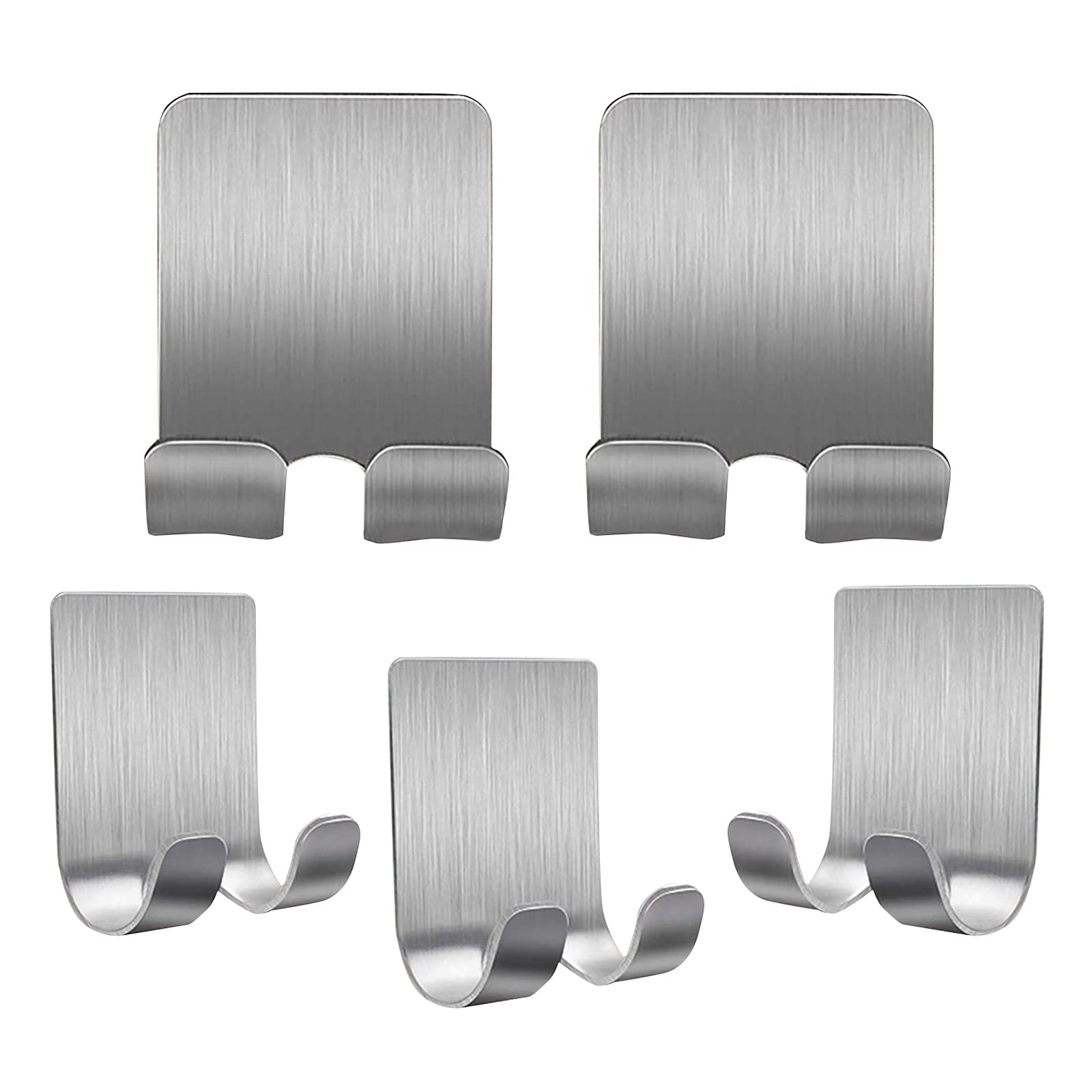 Premium 304 Stainless Steel Shower Caddy Set - 5-Piece Waterproof Bathroom Organizer with Storage Bins (Gray/White) for Home, Dorm & Travel Use
