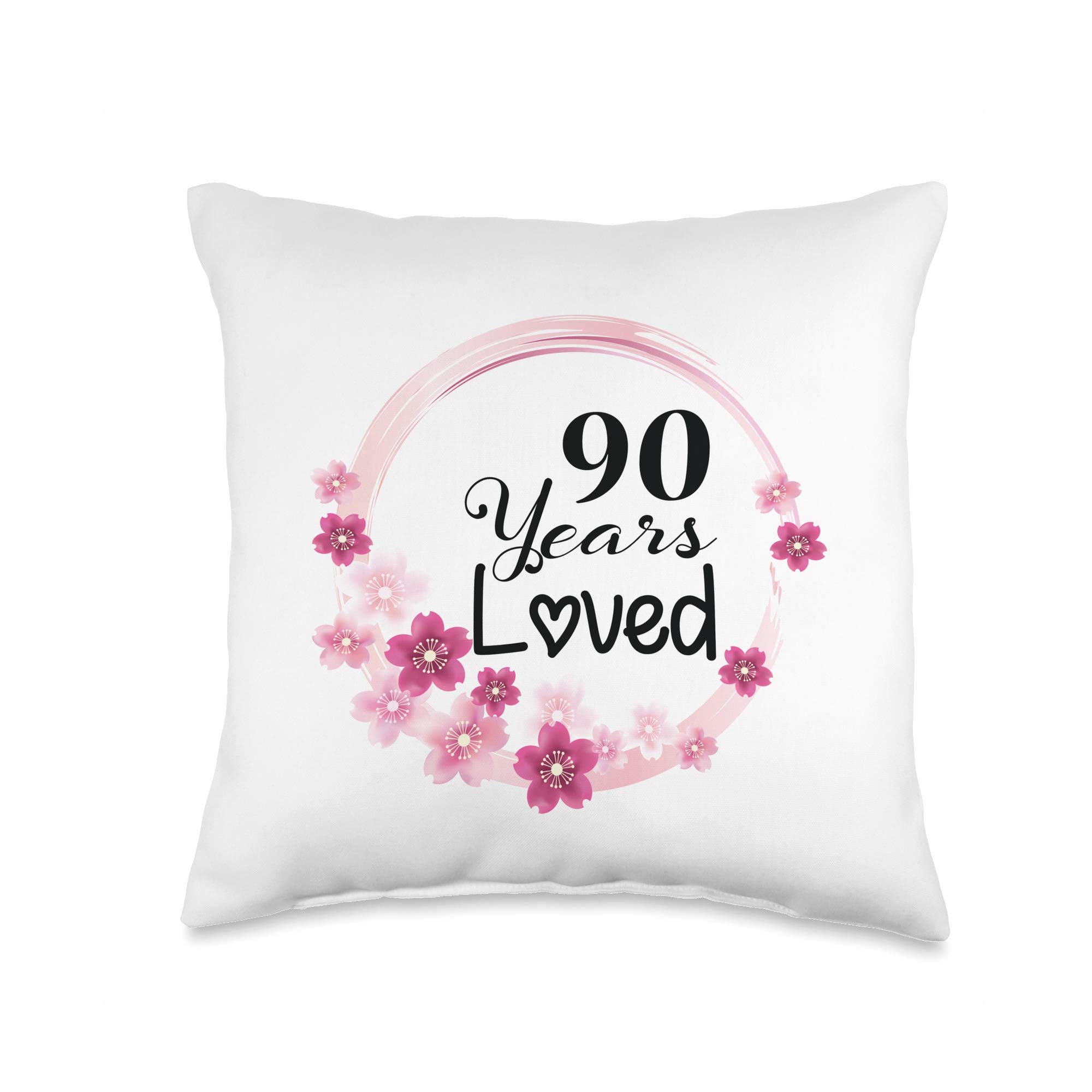 Funny 90th Birthday Gifts for Men & Women - 90 Years Old Throw Pillow (16x16 Inches, Multicolor) - Perfect for Milestone Celebrations, Home Decor & Humorous Gift Giving