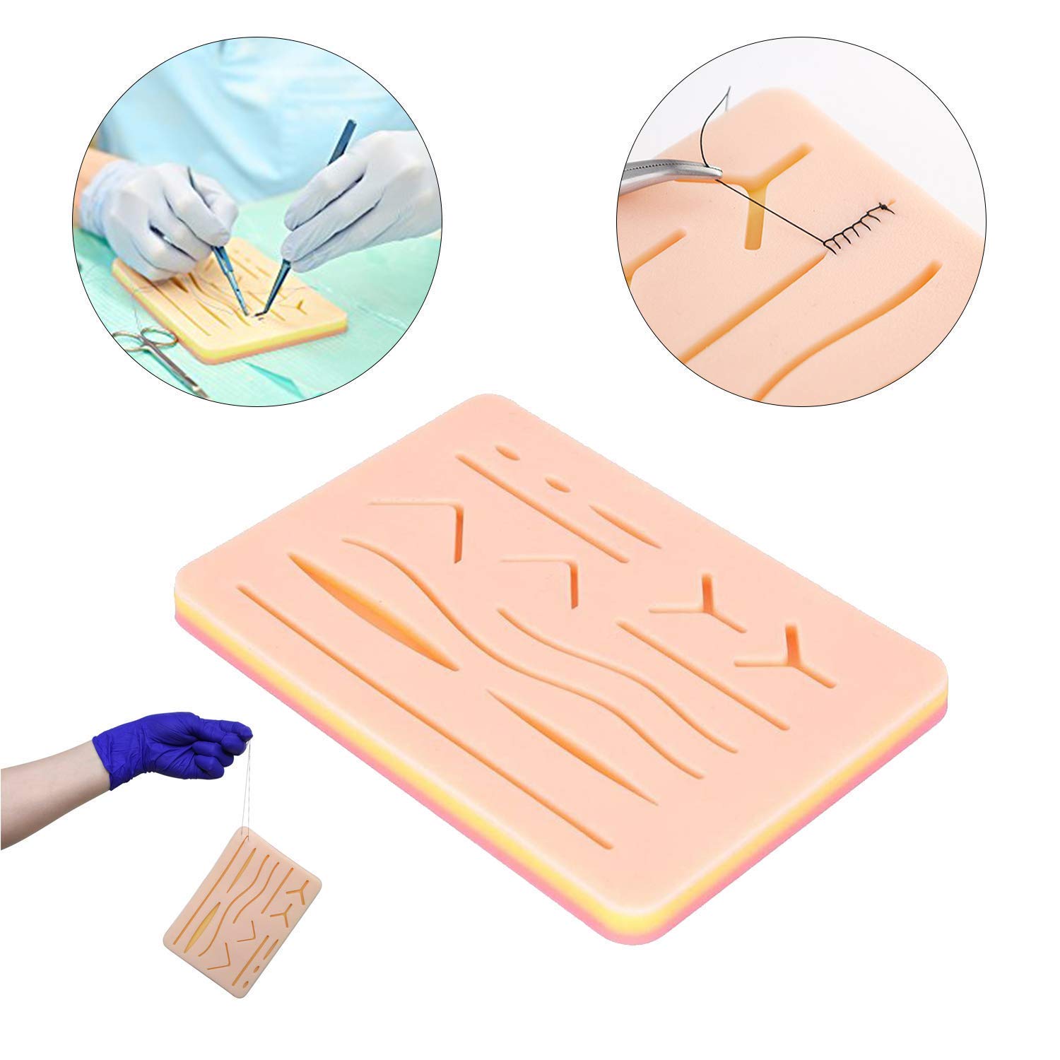 MedSurgic Suture Practice Pad - Durable Medical Training Pad for Suturing Skills Practice | Perfect for Nursing Students, Surgeons & Medical Professionals | Nivi Stores