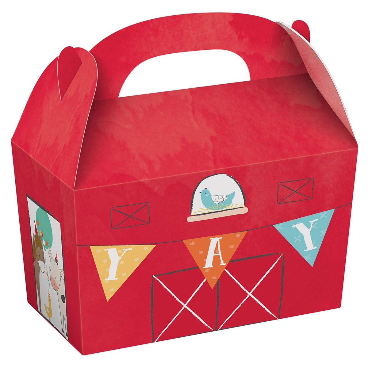 Barnyard Party Treat Boxes - 8 Count | Perfect for Kids' Birthday Parties, Farm-Themed Events & Classroom Rewards