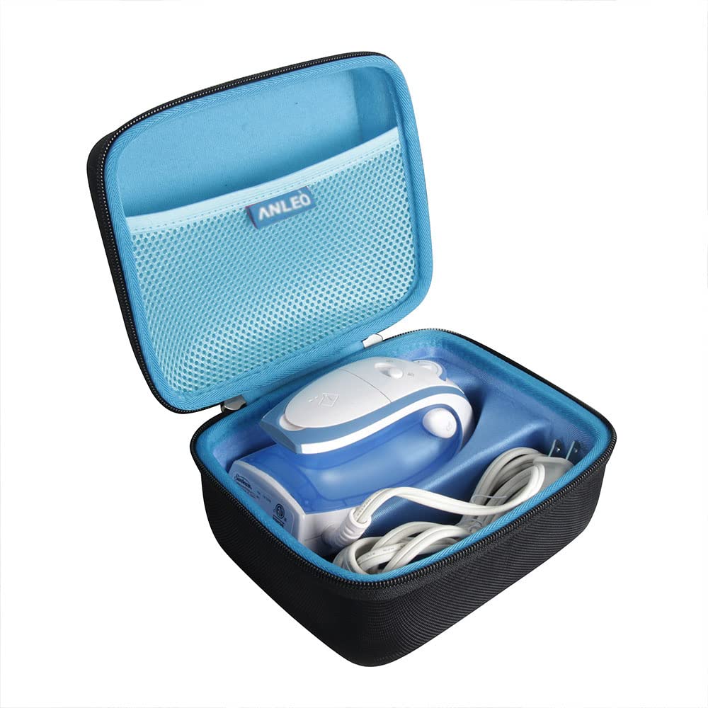Anleo Hard Travel Case for Sunbeam Hot-2-Trot 800W Compact Non-Stick Soleplate Travel Iron GCSBTR-100-000 | Protective Storage for Business Trips & Vacations