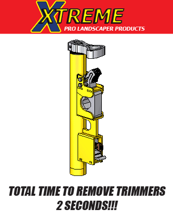 Green Touch Xtreme Series 4-Position Line Trimmer Rack XC104 - Heavy Duty Storage for Open & Enclosed Trailers - Perfect for Lawn Care Professionals & Landscaping Equipment Transport