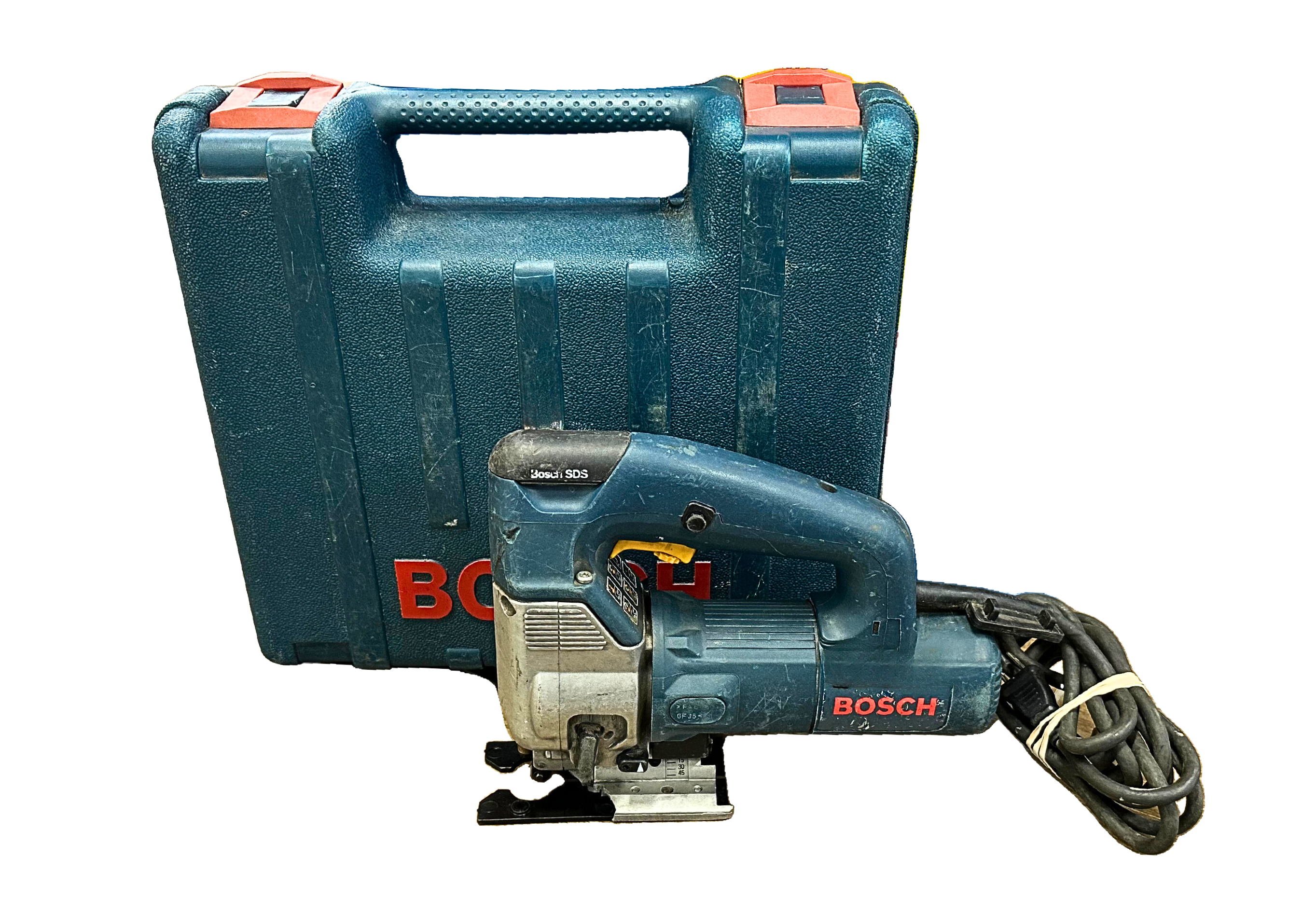 Bosch 1587AVS Variable Speed Top Handle Corded Jigsaw - Professional Woodworking & DIY Cutting Tool for Plywood, Metal & Plastic - Perfect for Home Renovation & Craft Projects