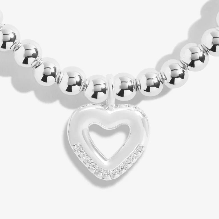 Joma Jewellery Sterling Silver 'A Little' Bracelet - Perfect First Mother's Day Gift for New Moms - Ideal for Baby Showers, Christenings & Special Occasions