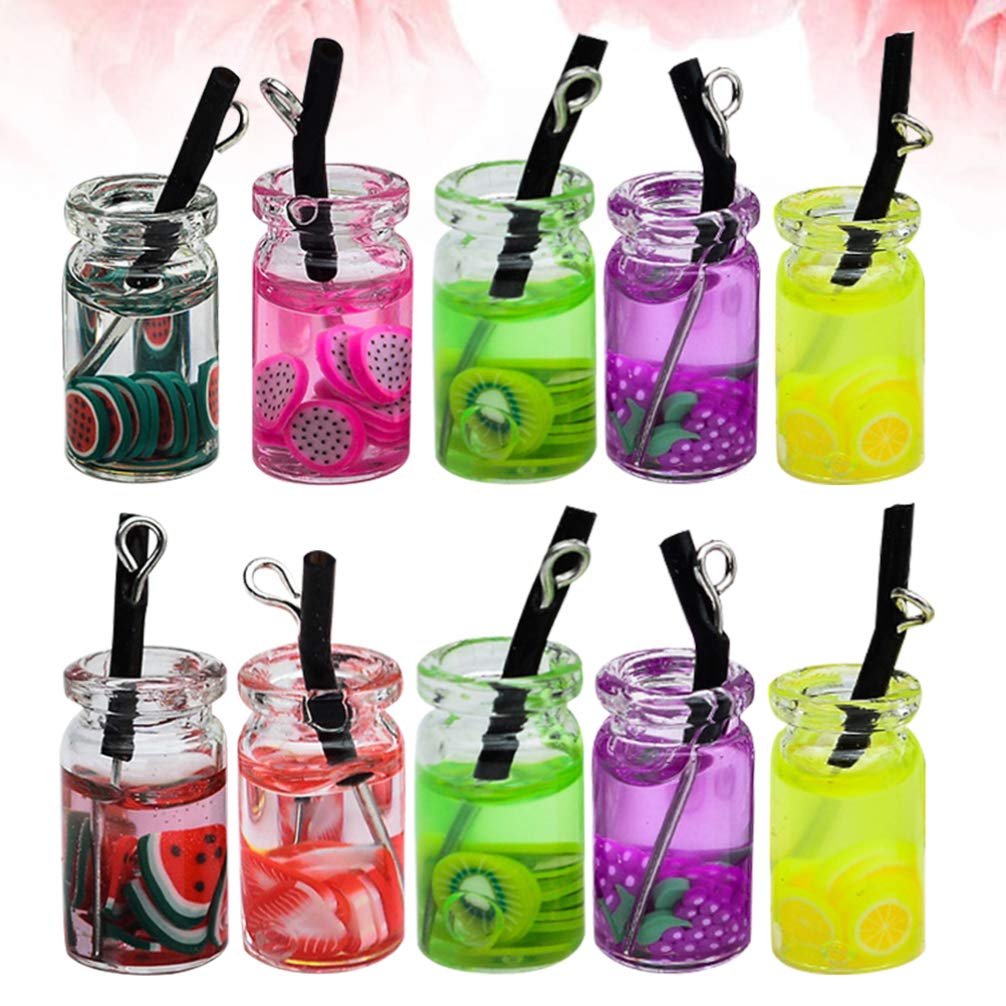 EXCEART Milk Tea Charms Pendant - Fun & Educational Jewelry for Kids to Boost Creativity & Learning | Perfect for Playtime, Dress-Up & Cognitive Development