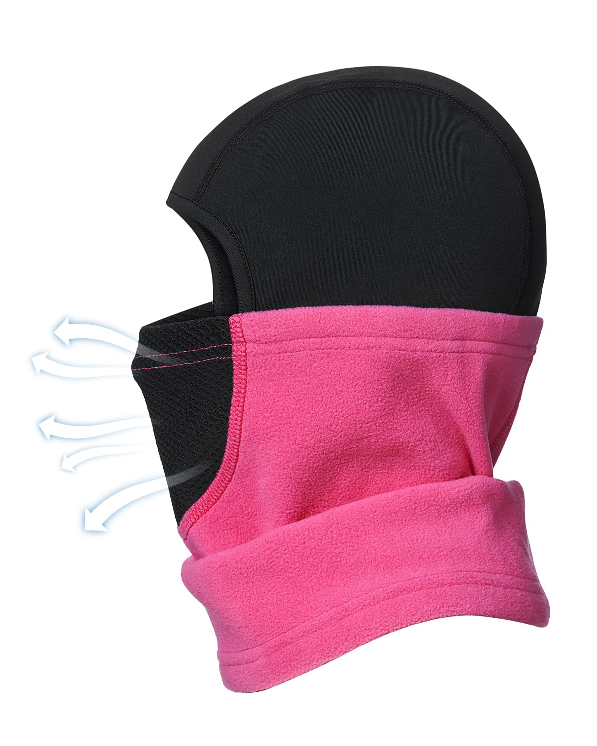Kids Fleece Balaclava Ski Mask - Winter Helmet Liner & Face Cover for Boys & Girls - Cold Weather Snow Hat for Skiing, Snowboarding & Outdoor Activities